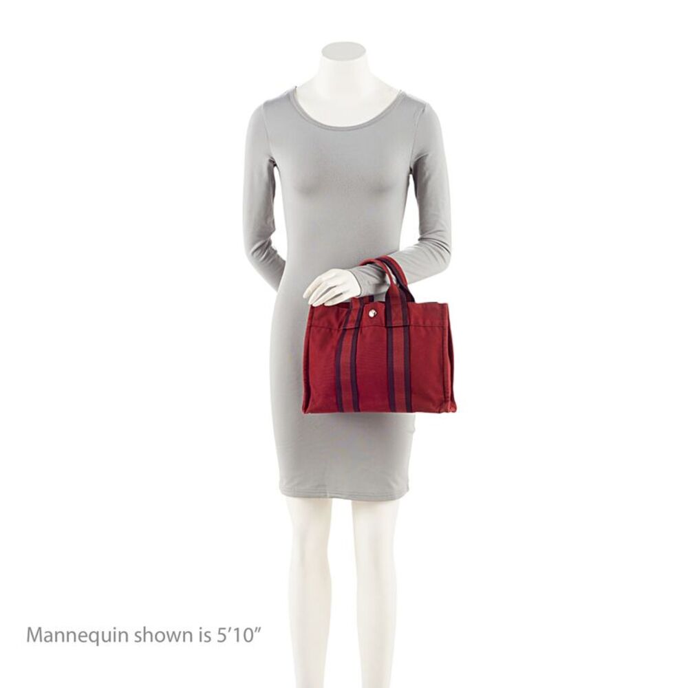 Hermes Canvas Herline PM Tote - Picture 5 of 14
